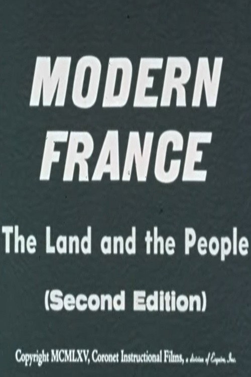 Modern France: The Land and the People (Second Edition) Poster